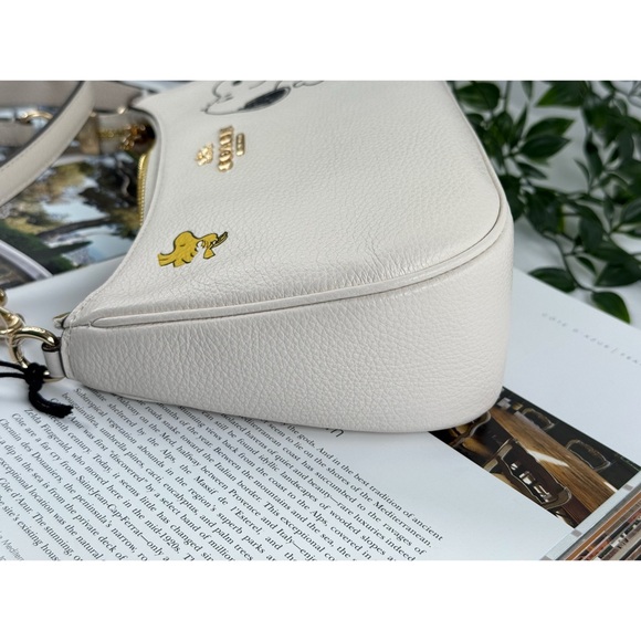 SOLD 💕Coach x Peanuts Teri Shoulder Bag Snoopy CBJ76 Chalk Multi NWT Authentic - Picture 9 of 16